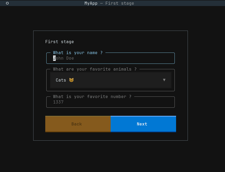 Multi-stage example