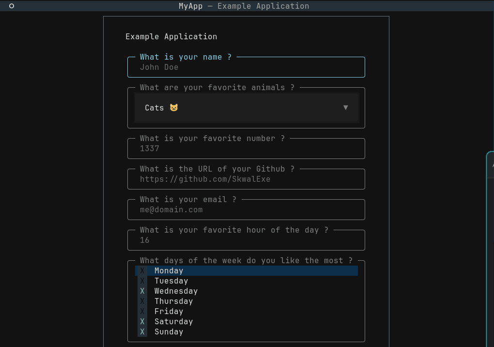 Single page example